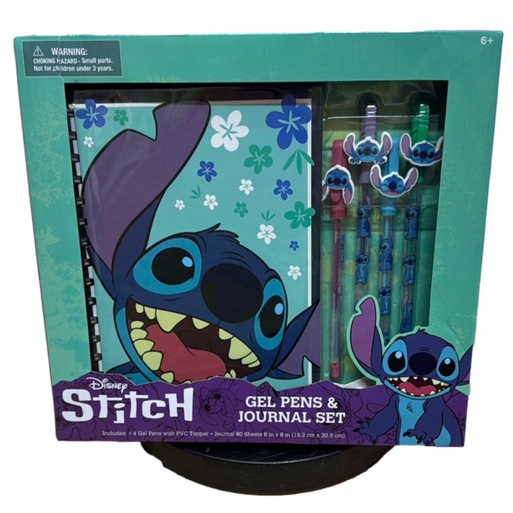Disney Stitch Journal Gift Set NWT Gel Pens Notebook Cute Gift